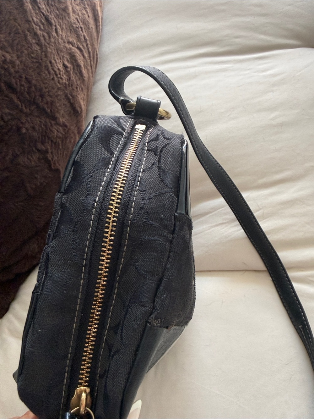 Rare Coach patchwork crossbody🖤 - Picture 2 of 10